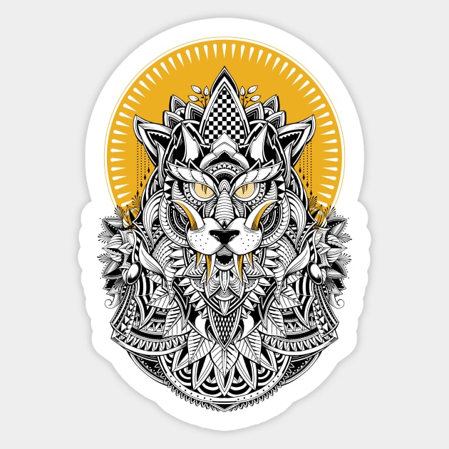 Alpha Wolf Sticker by GODZILLARGE